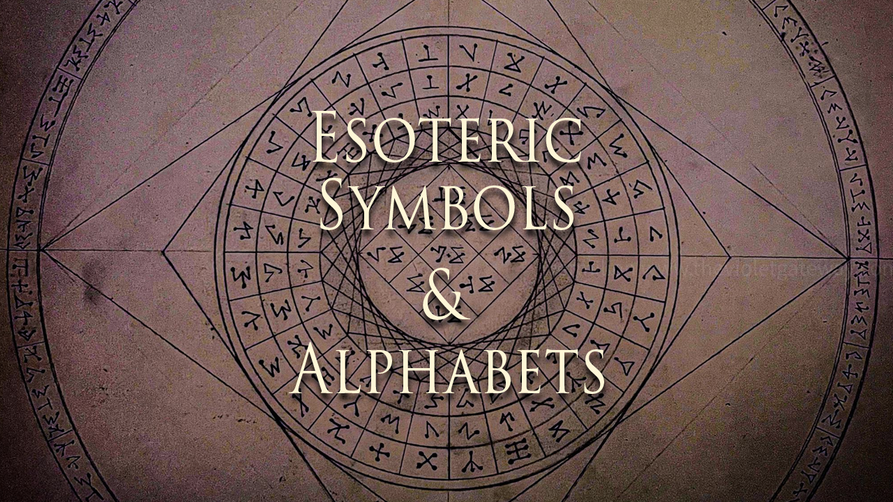 Esoteric Symbols and Alphabets