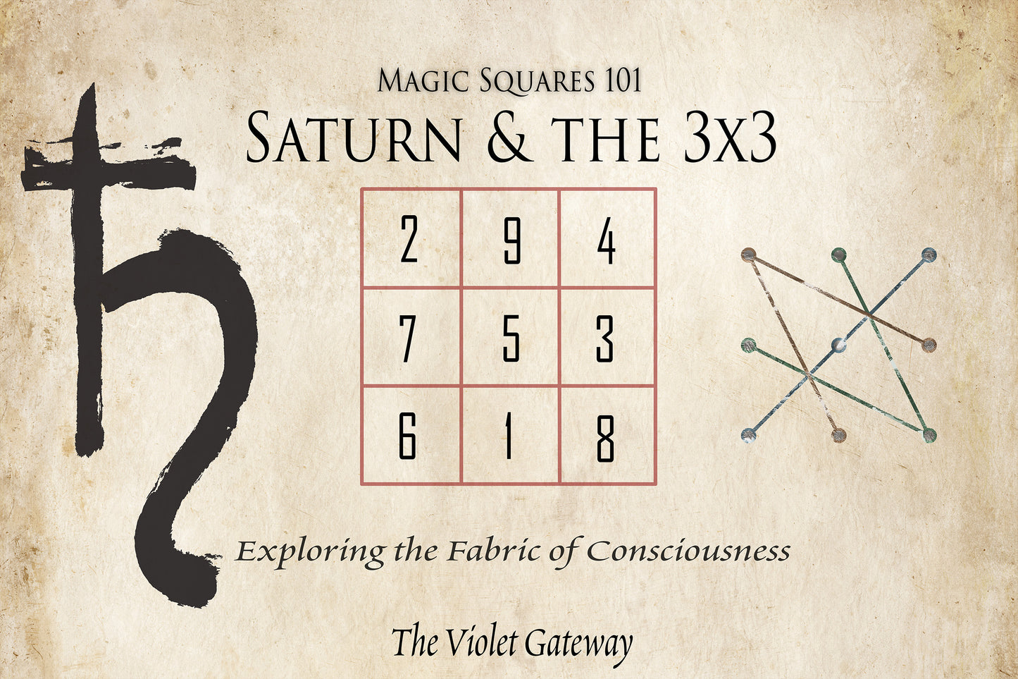 Magic Squares 101 : Saturn and the 3x3 - Course